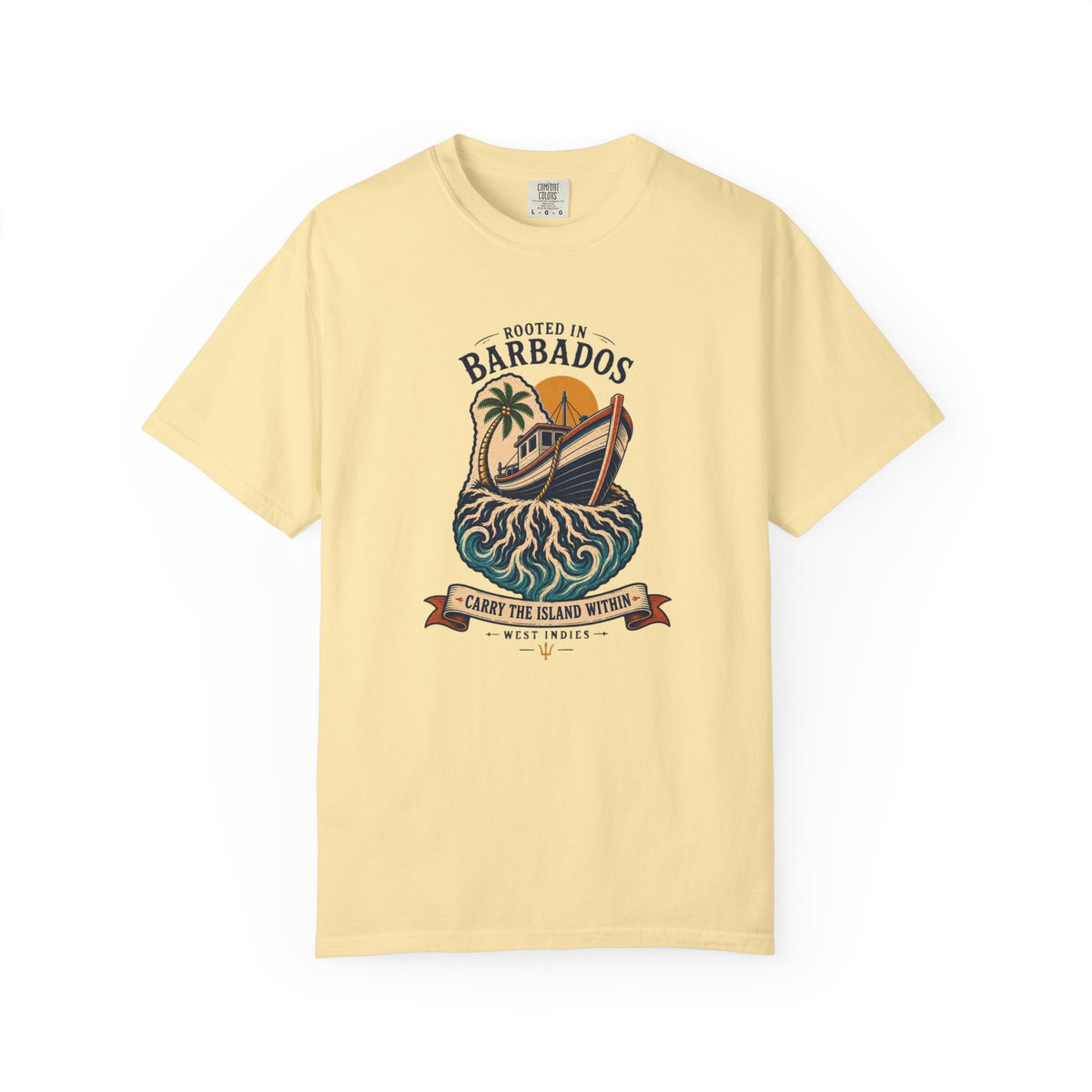 Rooted In Barbados Crest T-Shirt