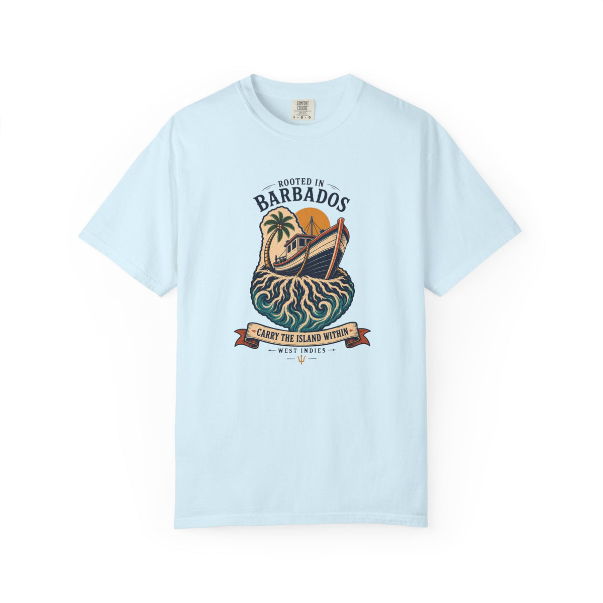 Rooted In Barbados Crest T-Shirt