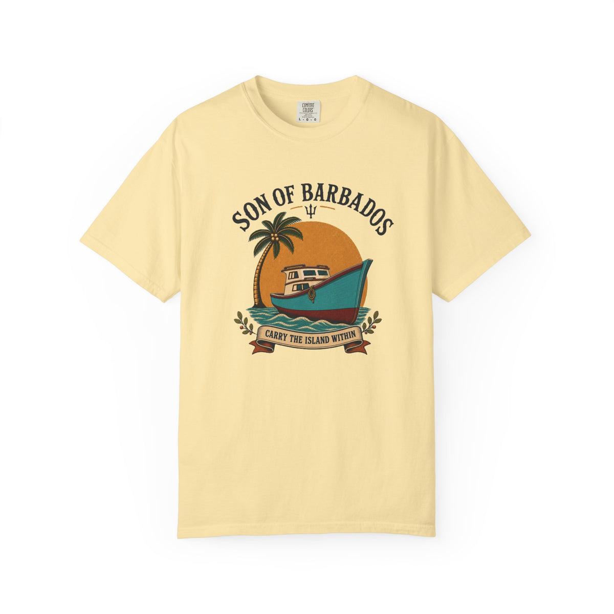 Son of Barbados Fishing Boat T-Shirt