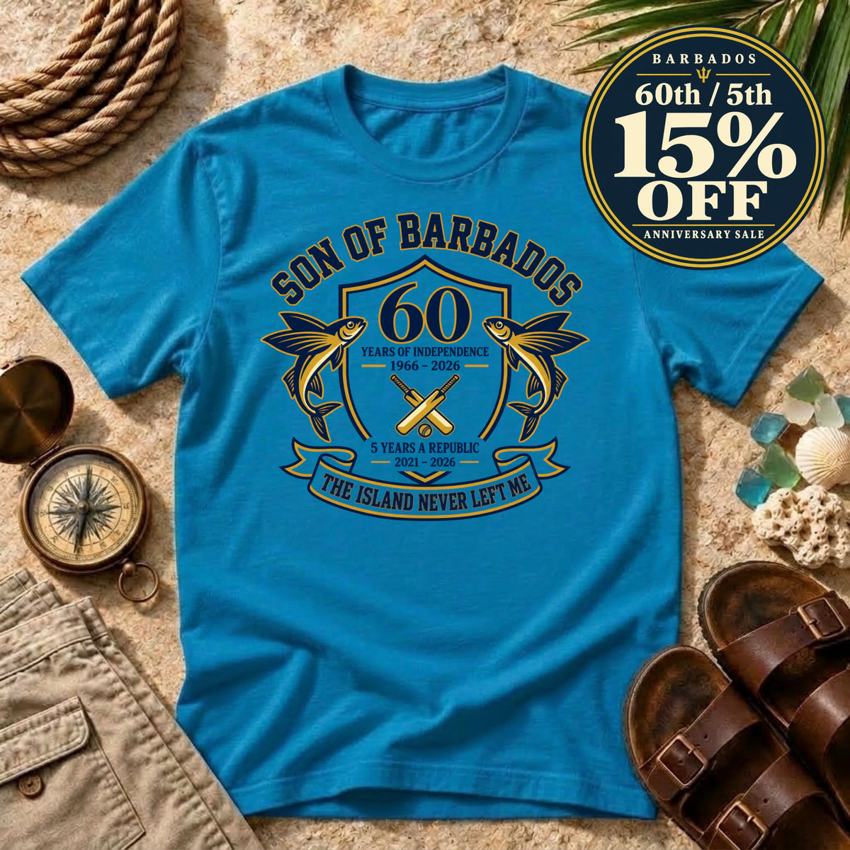 Anniversary Son Of Barbados Crest T-Shirt
