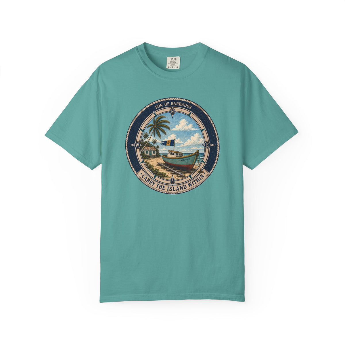 Son Of Barbados Nautical Seal T-shirt