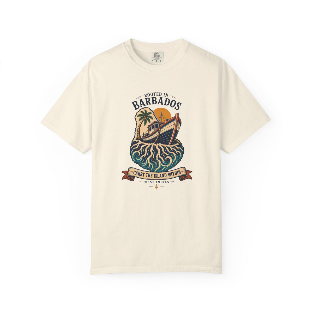 Rooted In Barbados Crest T-Shirt