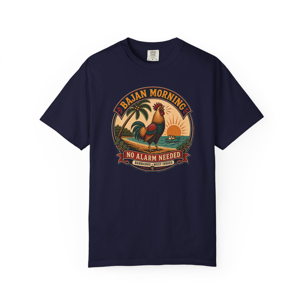 Bajan Morning Rooster Emblem T-Shirt