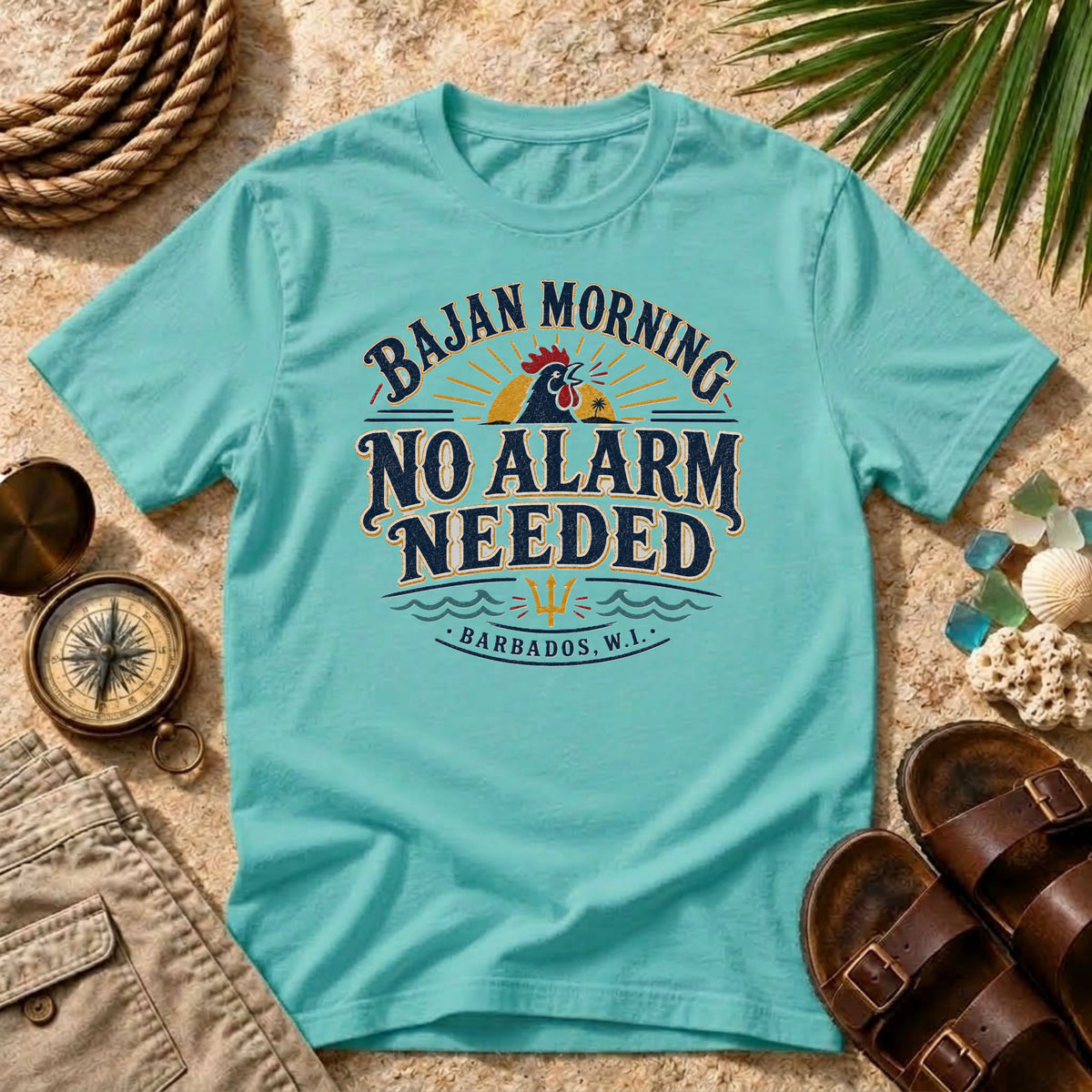 Bajan Morning No Alarm Needed T-Shirt