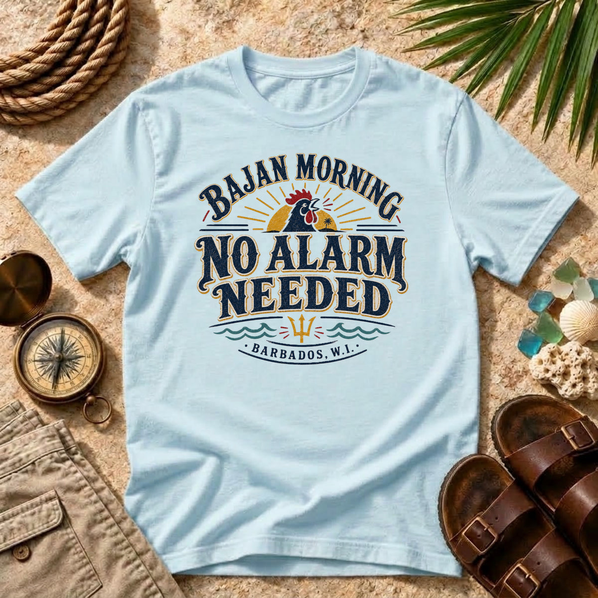 Bajan Morning No Alarm Needed T-Shirt