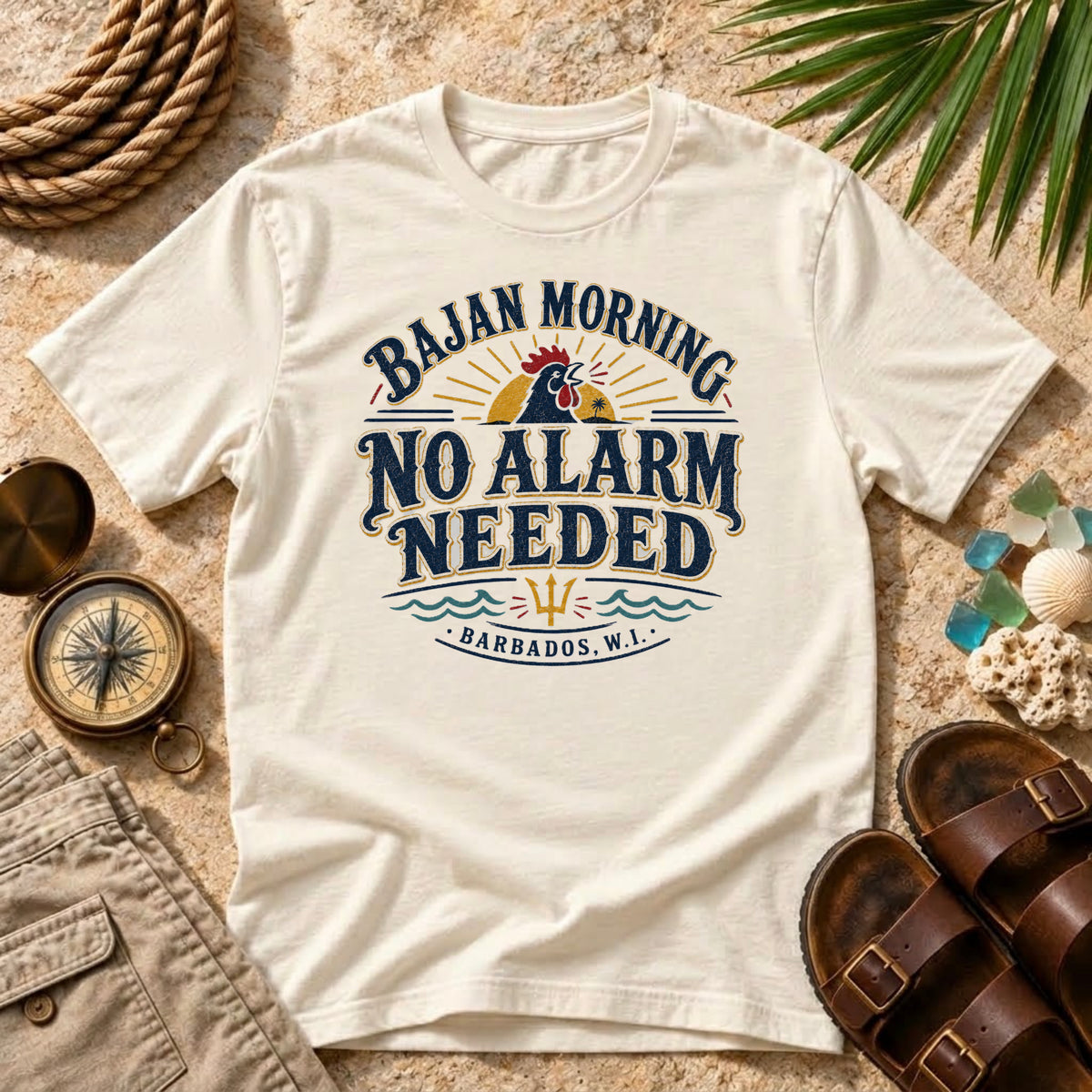 Bajan Morning No Alarm Needed T-Shirt