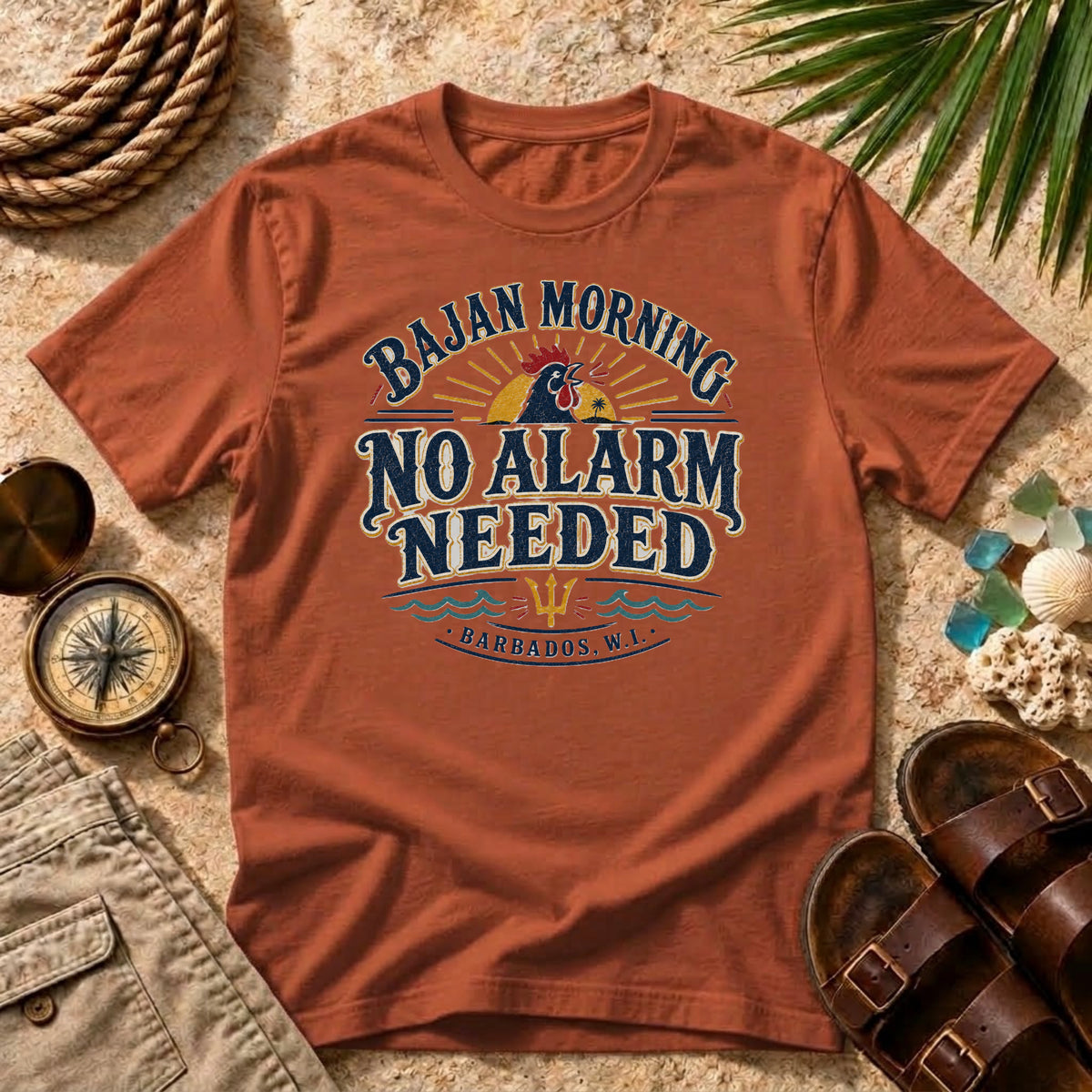 Bajan Morning No Alarm Needed T-Shirt