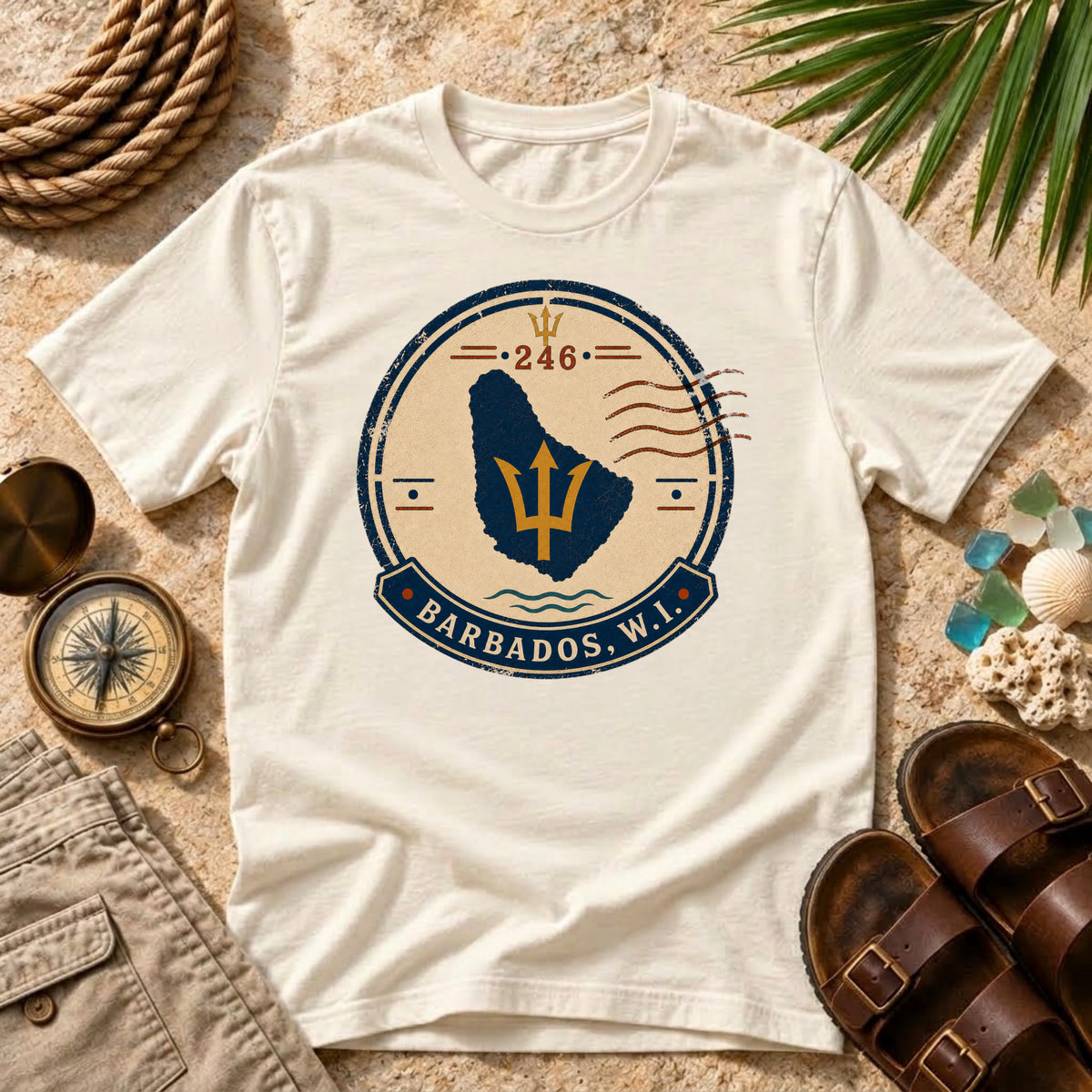 Barbados Passport Stamp T-Shirt