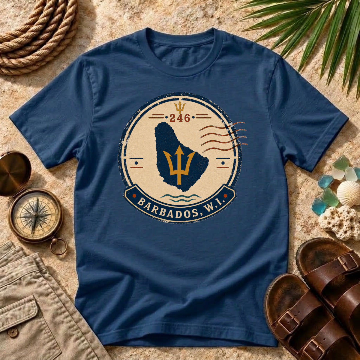 Barbados Passport Stamp T-Shirt