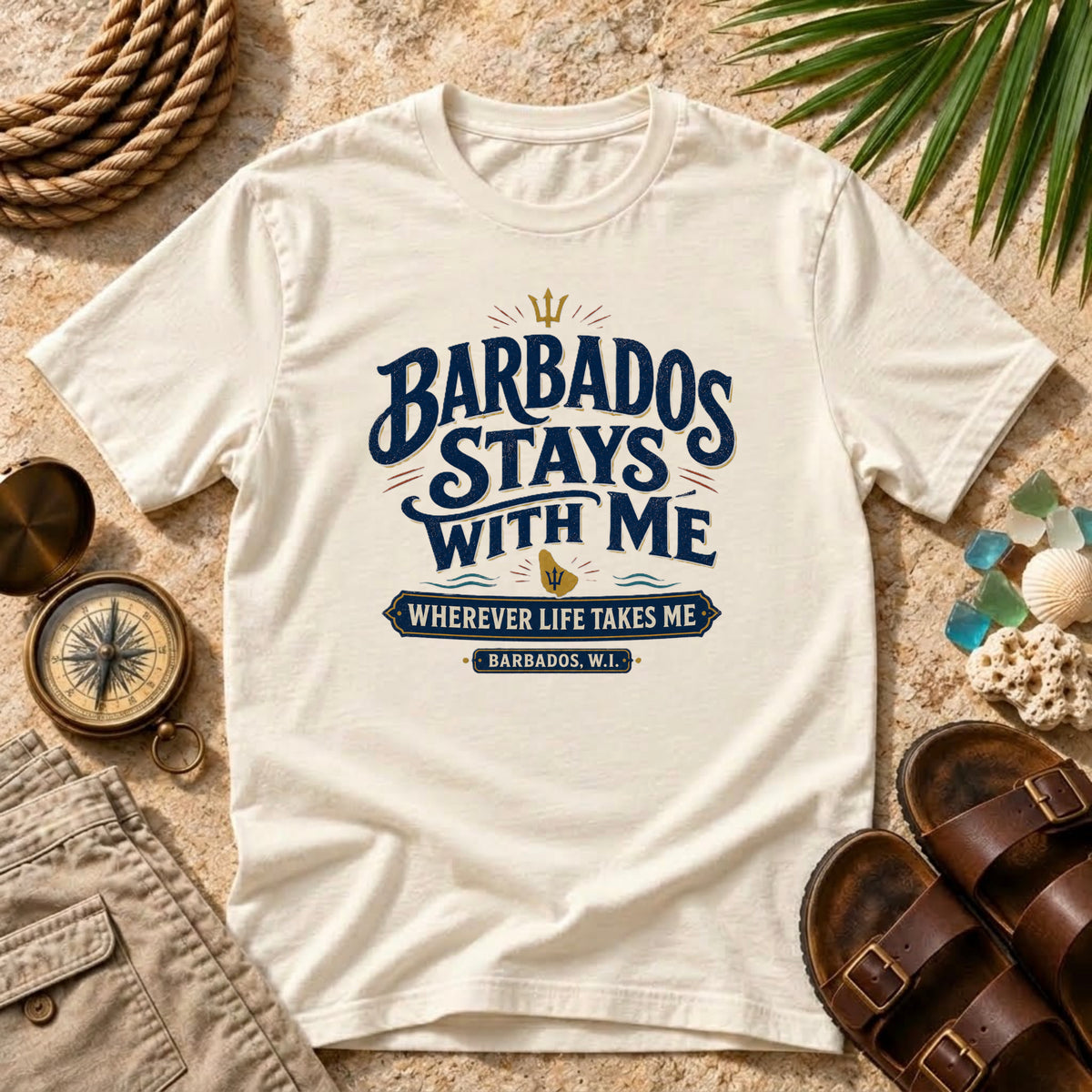 Barbados Stays With Me T-Shirt