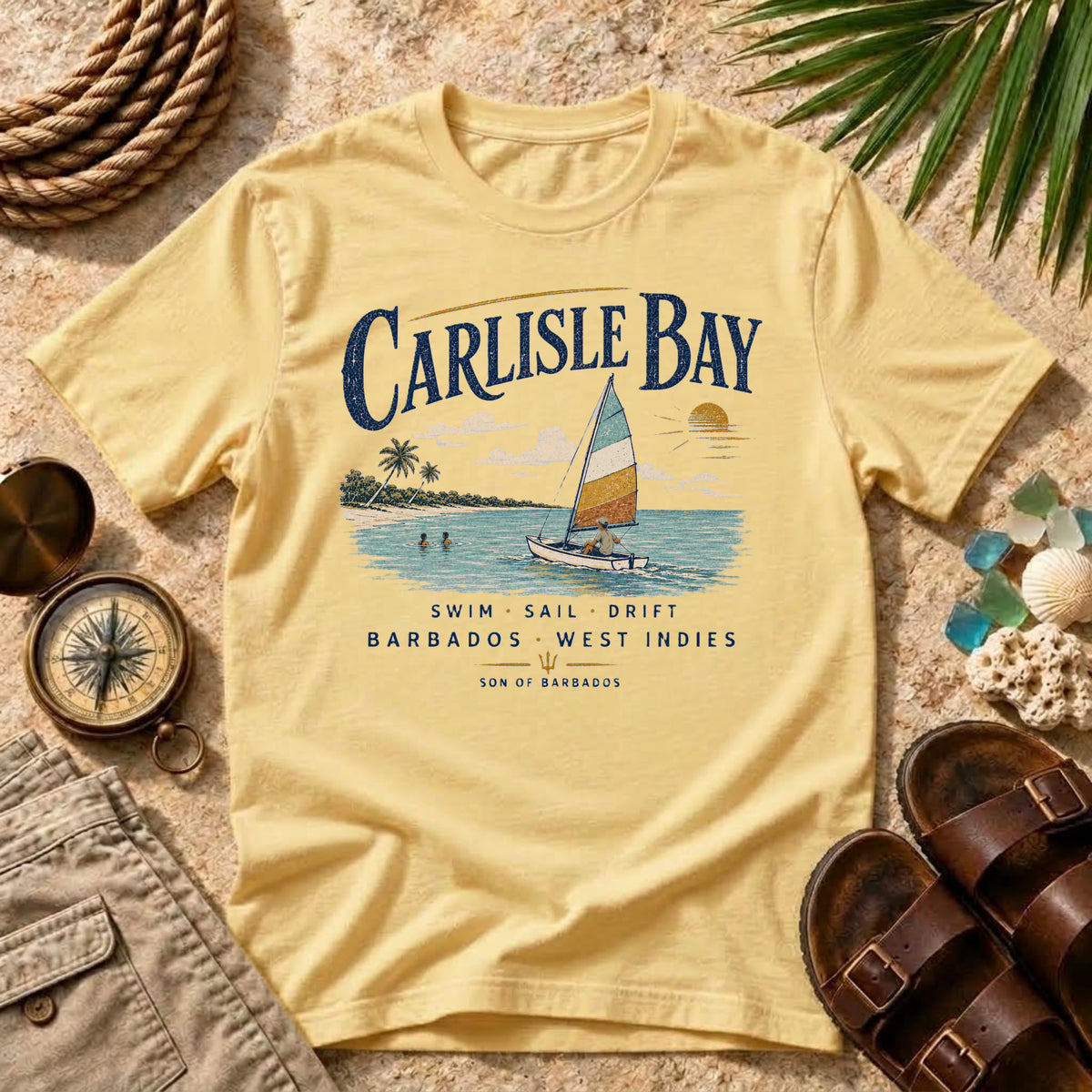Carlisle Bay Swim Sail Drift T-Shirt