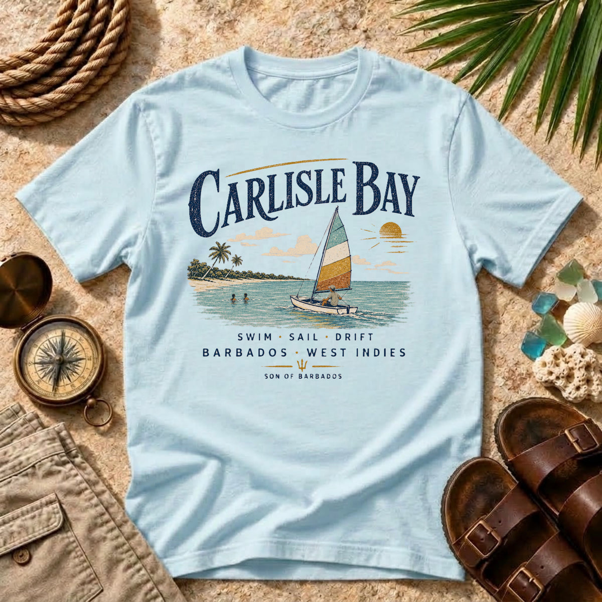 Carlisle Bay Swim Sail Drift T-Shirt
