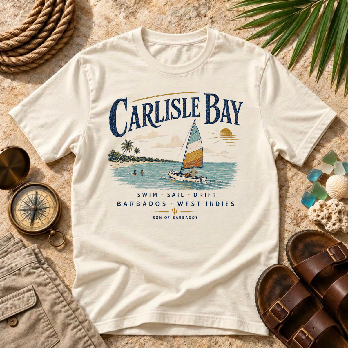 Carlisle Bay Swim Sail Drift T-Shirt