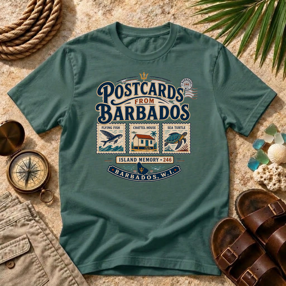 Postcards From Barbados T-Shirt