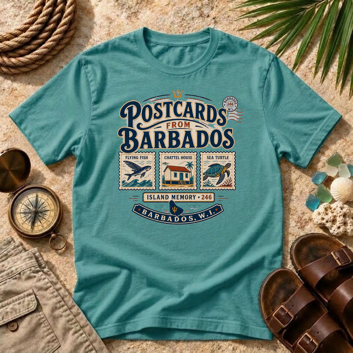 Postcards From Barbados T-Shirt