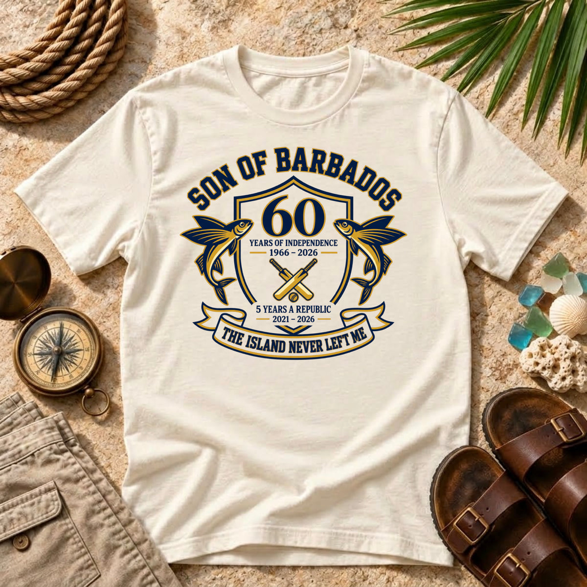 Anniversary Son Of Barbados Crest T-Shirt