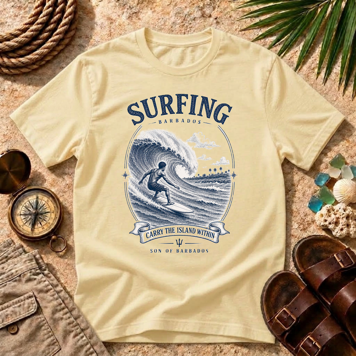 Surfing Carry The Island Within T-Shirt