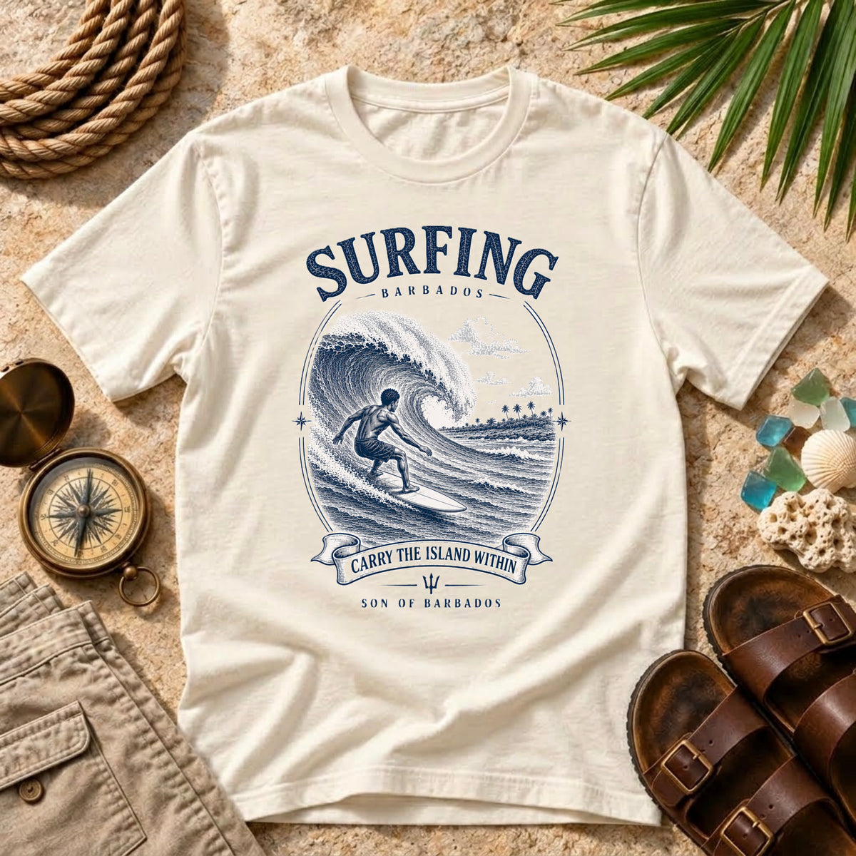 Surfing Carry The Island Within T-Shirt