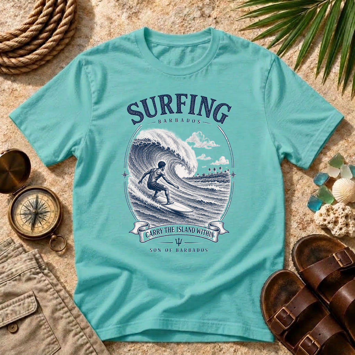 Surfing Carry The Island Within T-Shirt