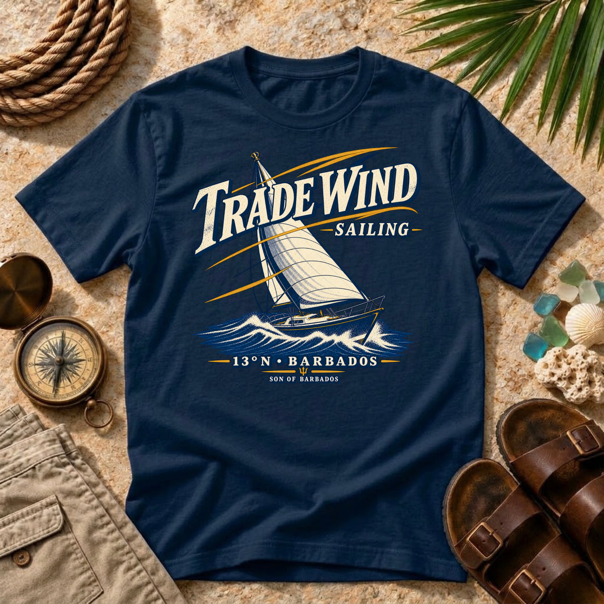 Trade Wind Sailing 13°N T-Shirt
