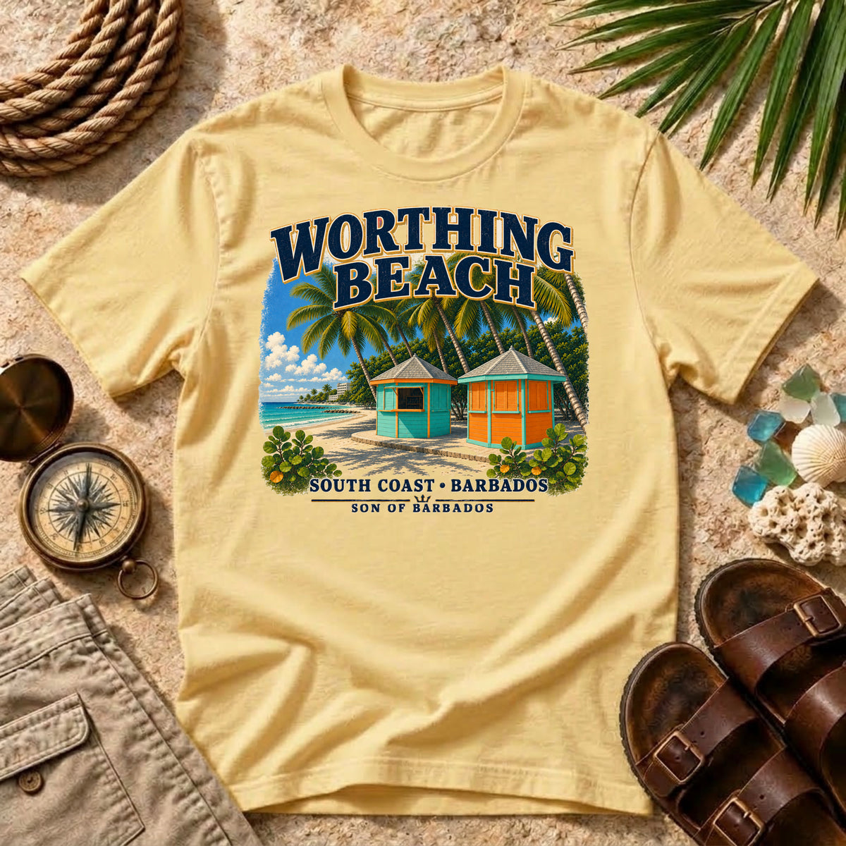 Worthing Beach Barbados T-Shirt