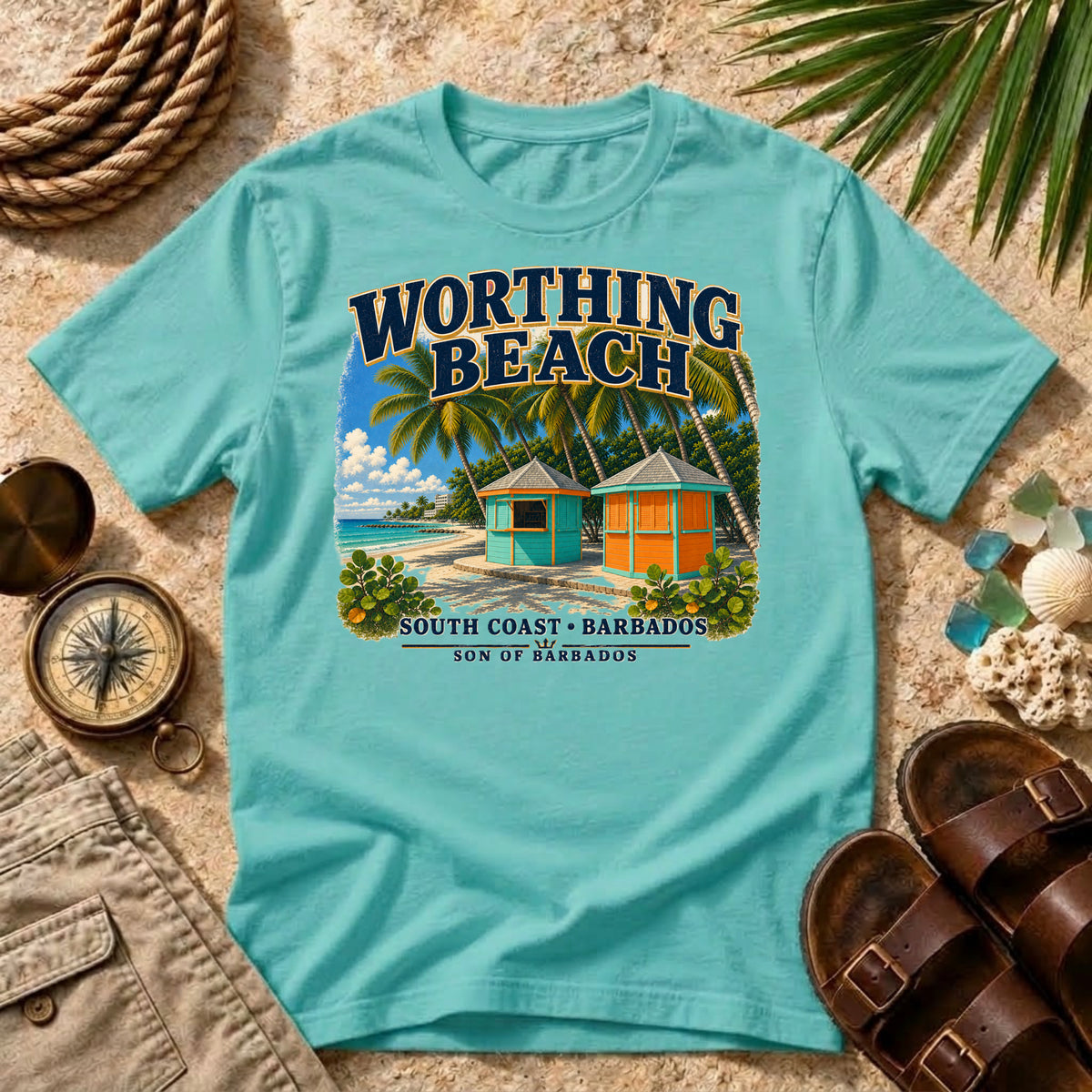 Worthing Beach Barbados T-Shirt