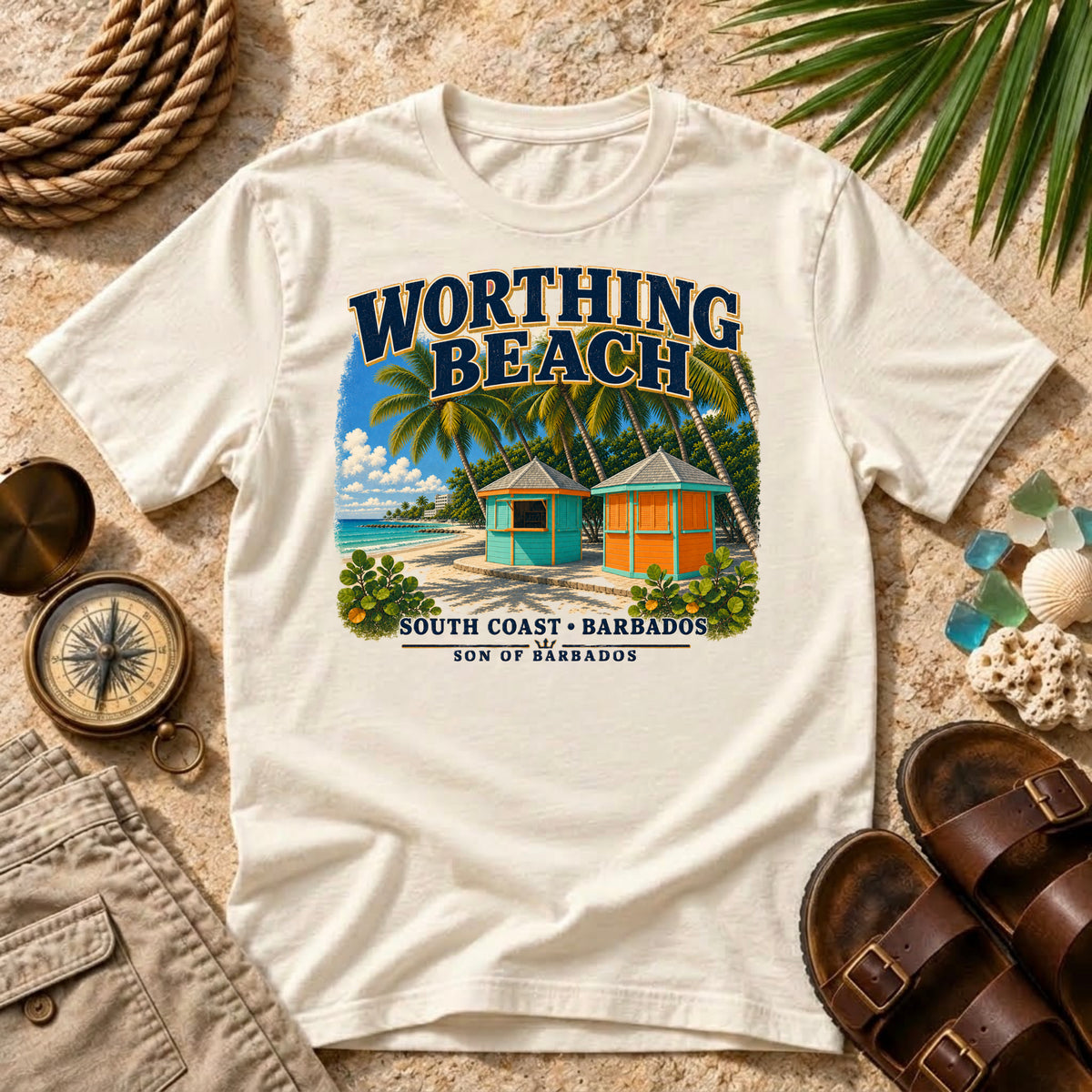 Worthing Beach Barbados T-Shirt